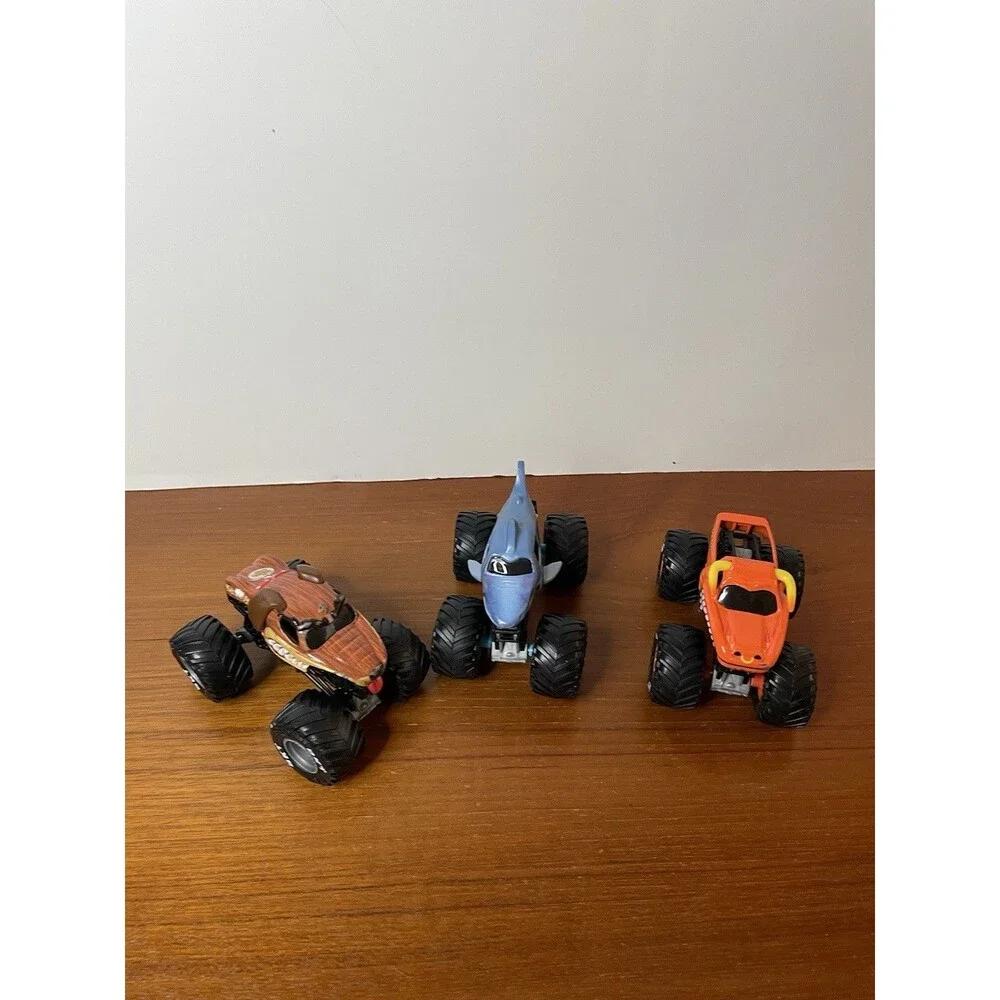 Vintage Hot Wheels Hotwheels Lot Of 3 Monster Trucks Cars Shark
